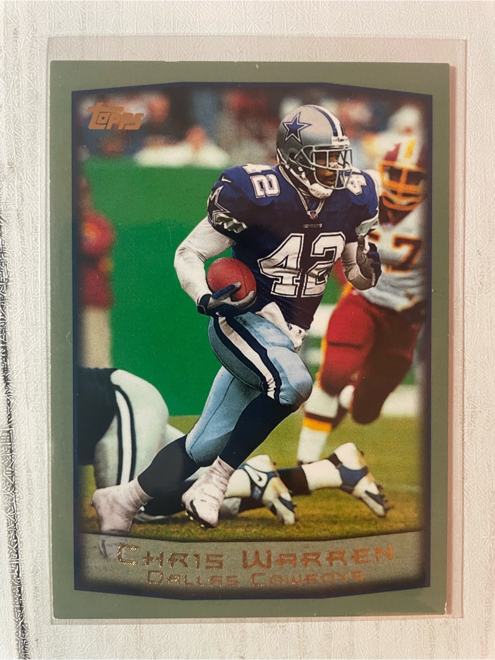 1999 Topps #283 Chris Warren Dallas Cowboys Football Card